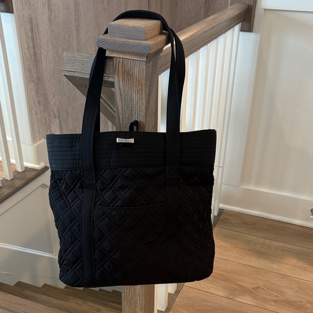 Vera Bradley Black Quilted Tote Bag
